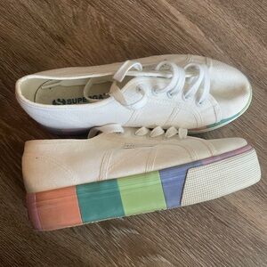 Superga Multicolor Platform Sneakers
